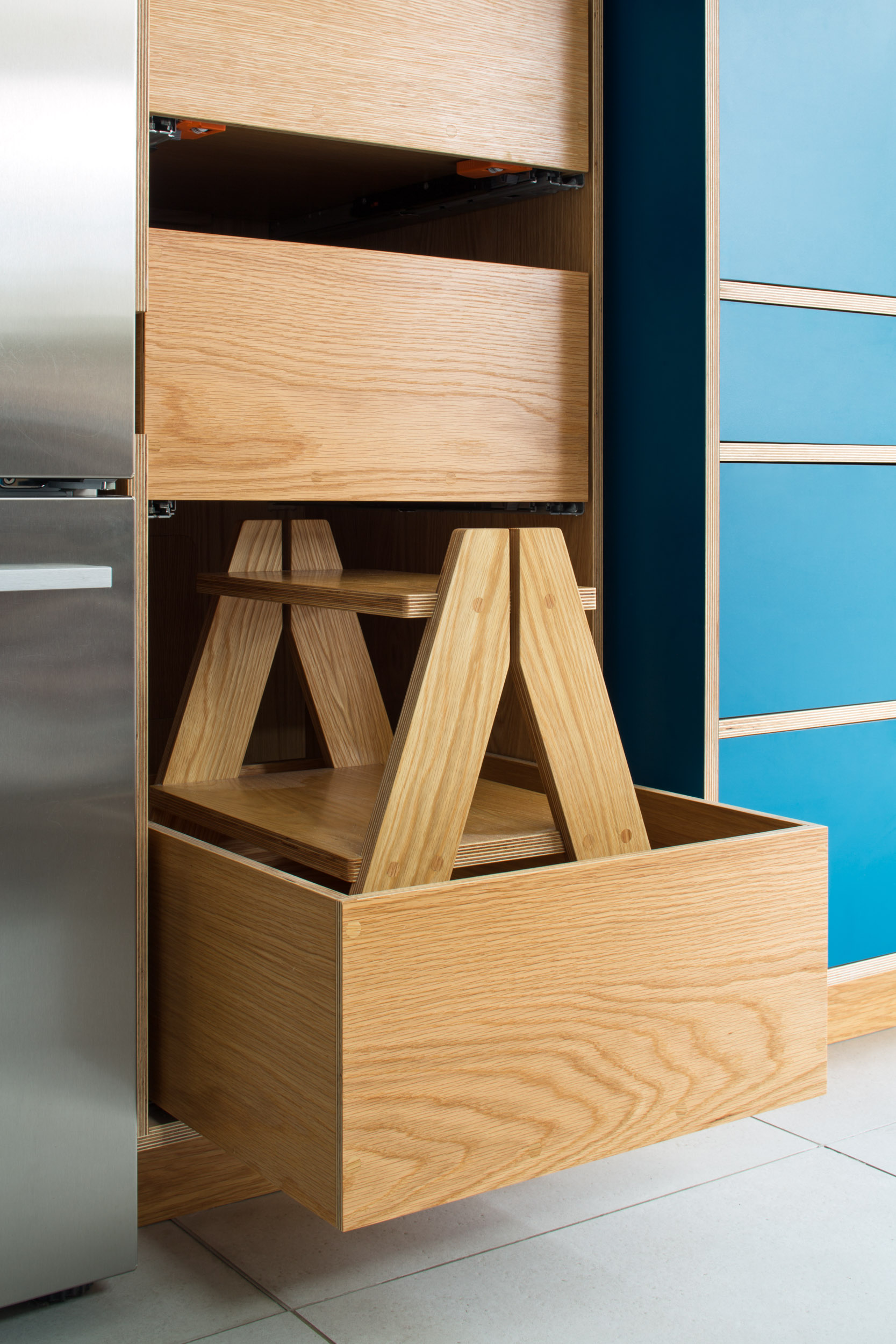 oak step stool