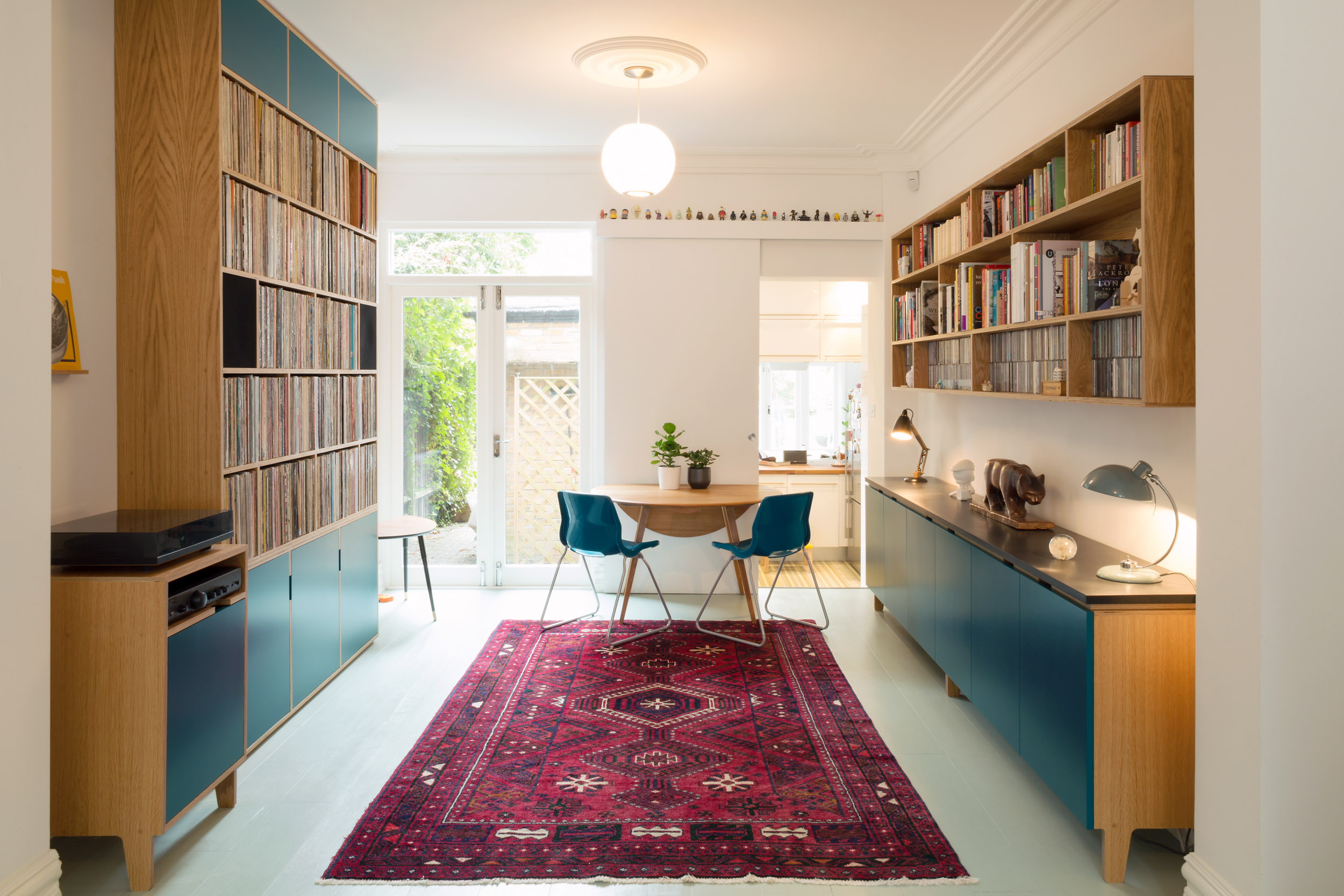 Birch Plywood Bookshelf Wall-to-Wall