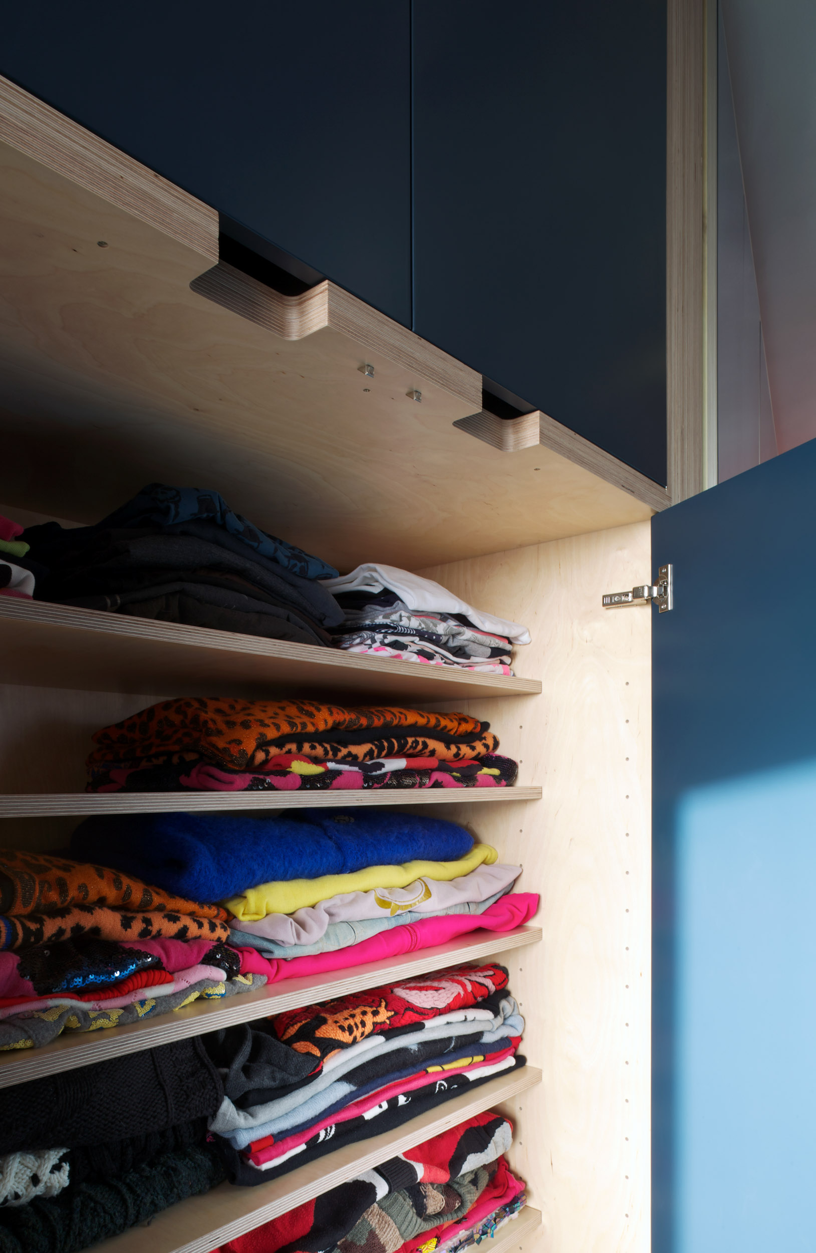 Plywood Wardrobe with knitware collectoin - Sibling London