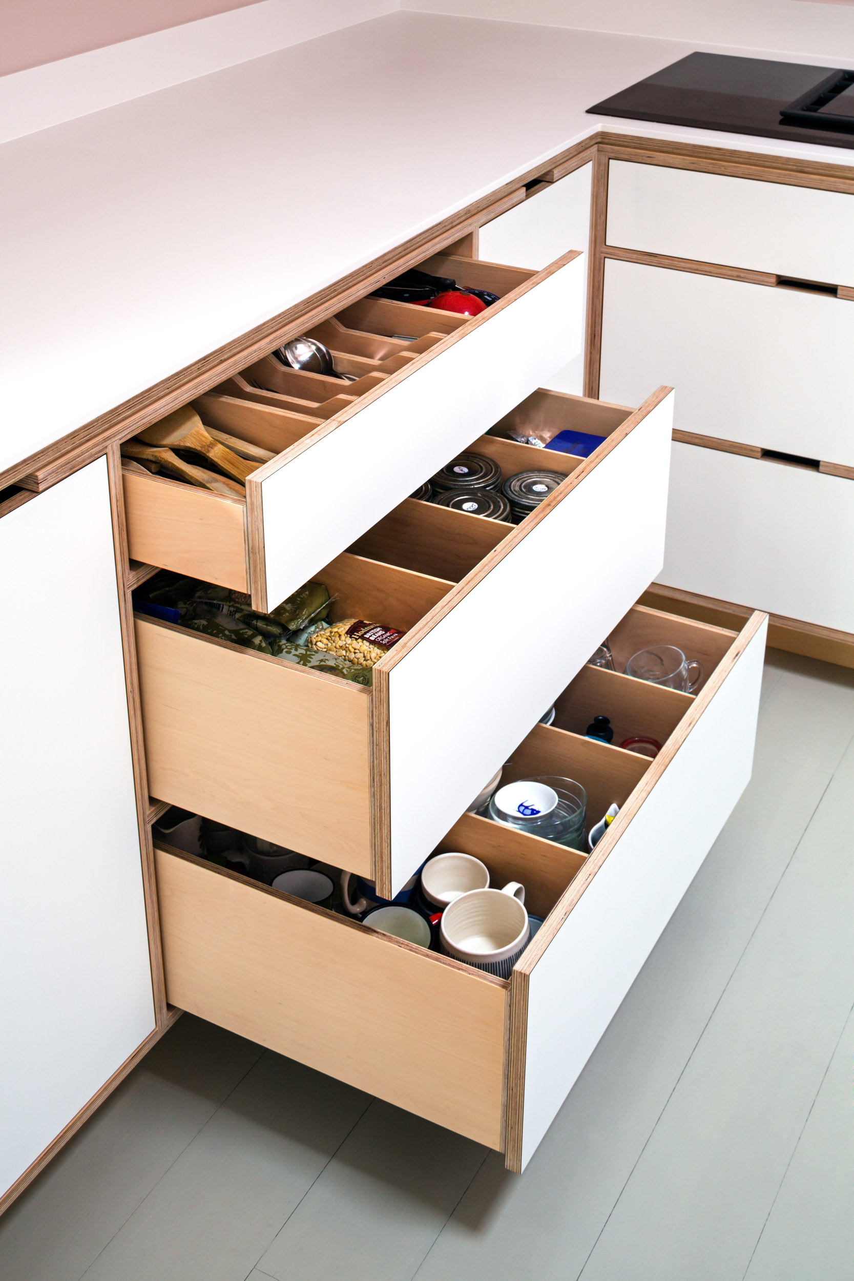 Plywood drawer boxes