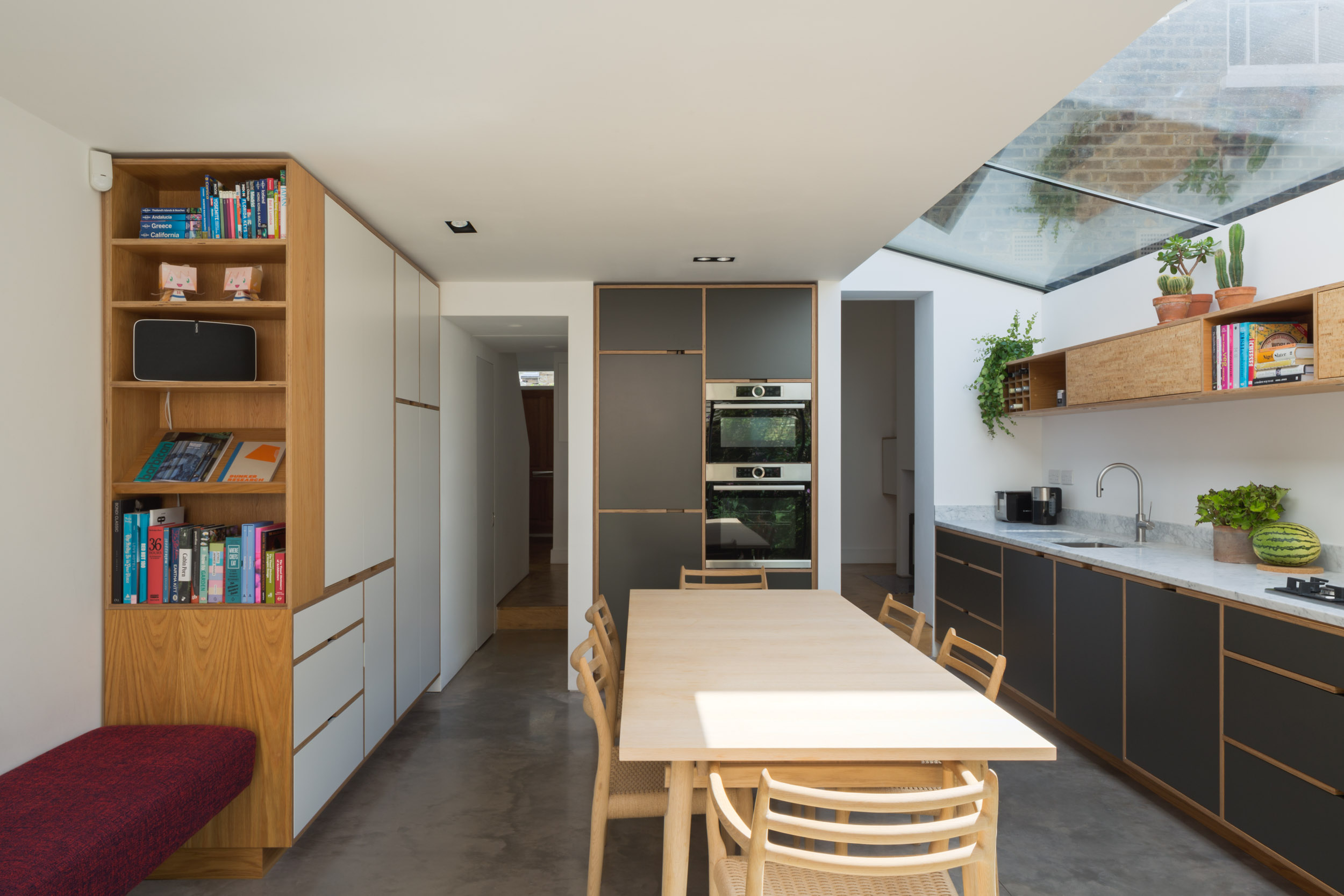 Modern Ply Kitchen Grey Plywood Cabinets