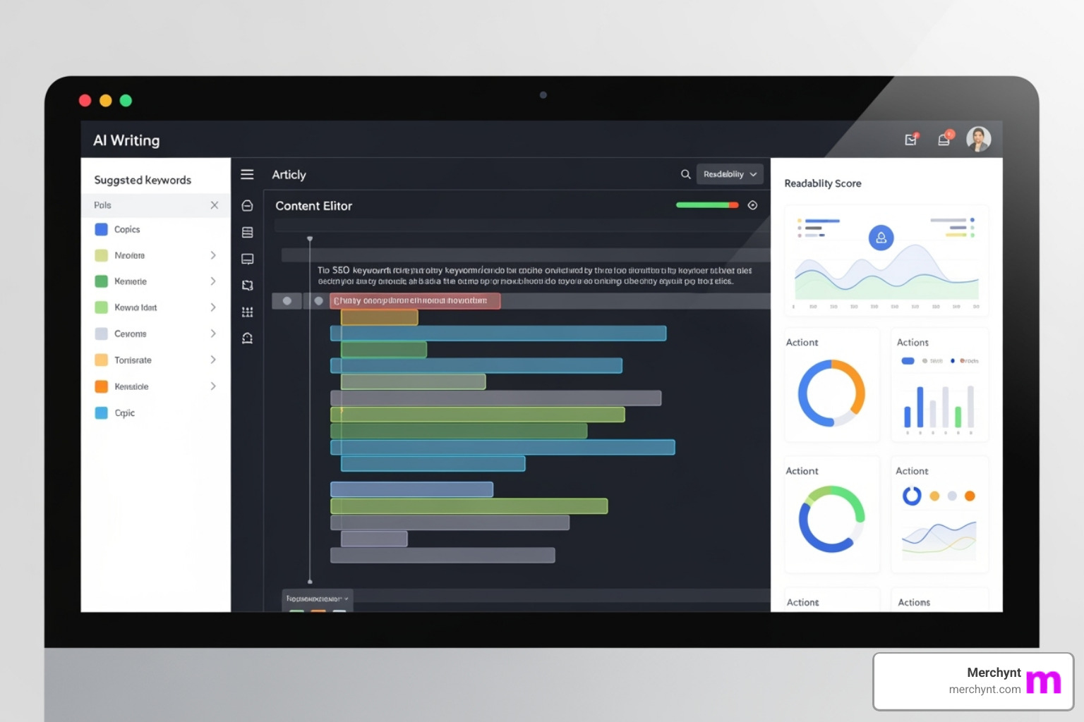SEMrush's AI writing tool interface with content suggestions - best ai for seo software SEMrush's AI writing tool interface with content suggestions - best ai for seo software