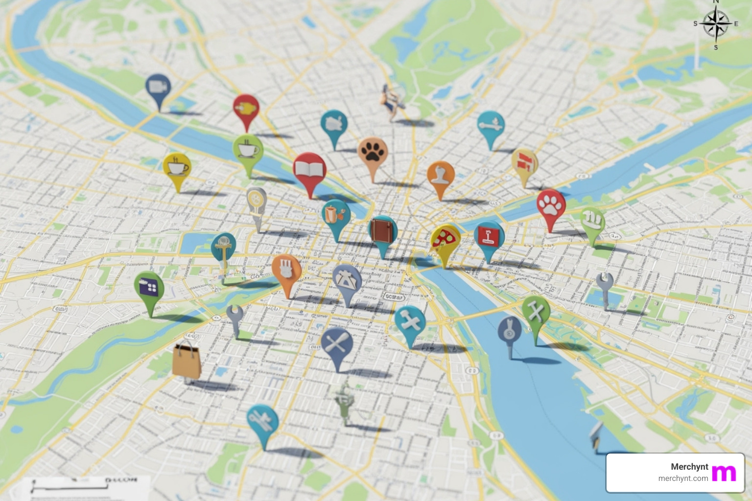 local businesses on a map - seo software