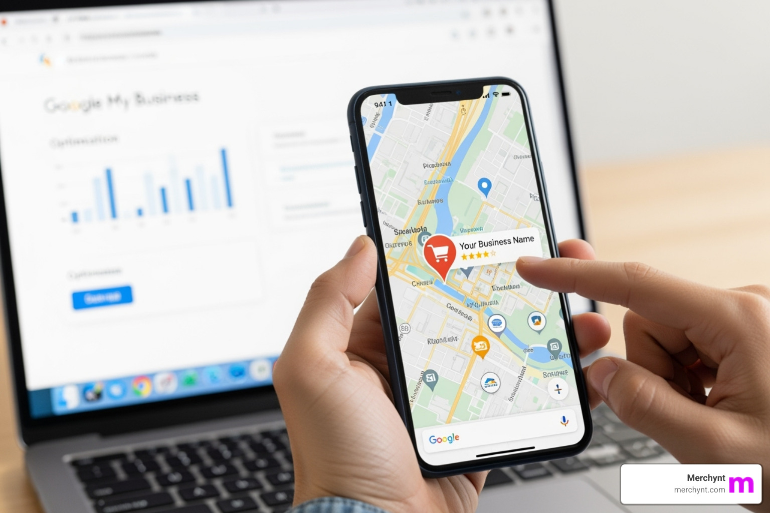 Image of a dashboard showing ROI metrics like calls, clicks, and store visits - Google Maps marketing services Image of a dashboard showing ROI metrics like calls, clicks, and store visits - Google Maps marketing services
