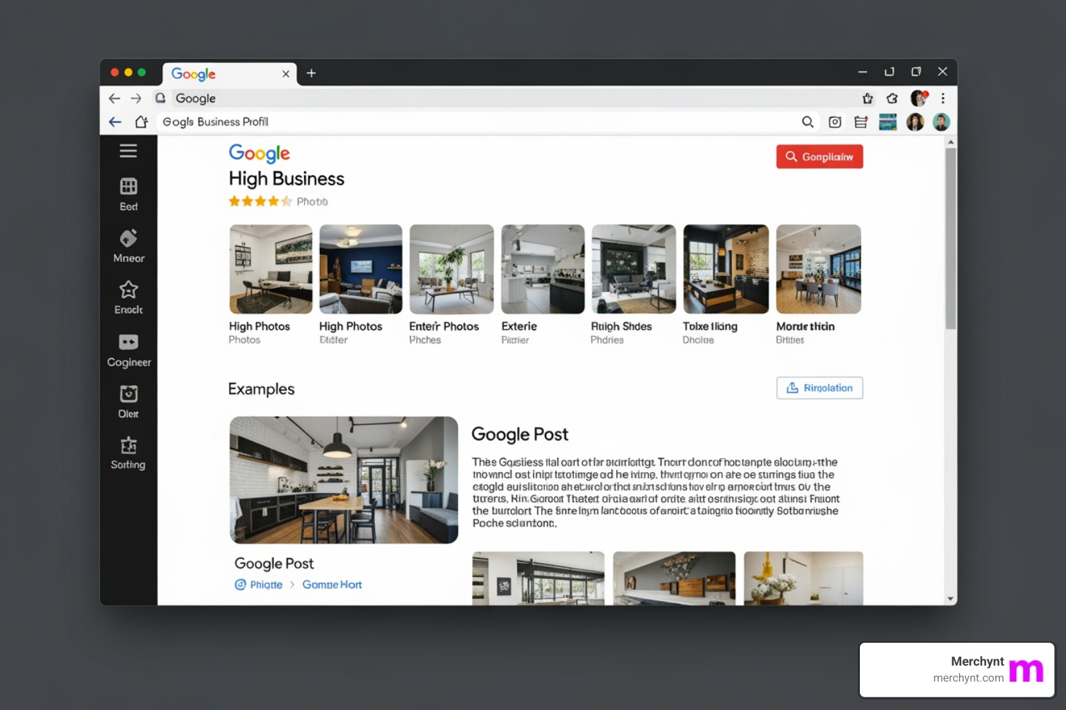 Examples of high-quality business photos and a Google Post - Google Business listing management Examples of high-quality business photos and a Google Post - Google Business listing management