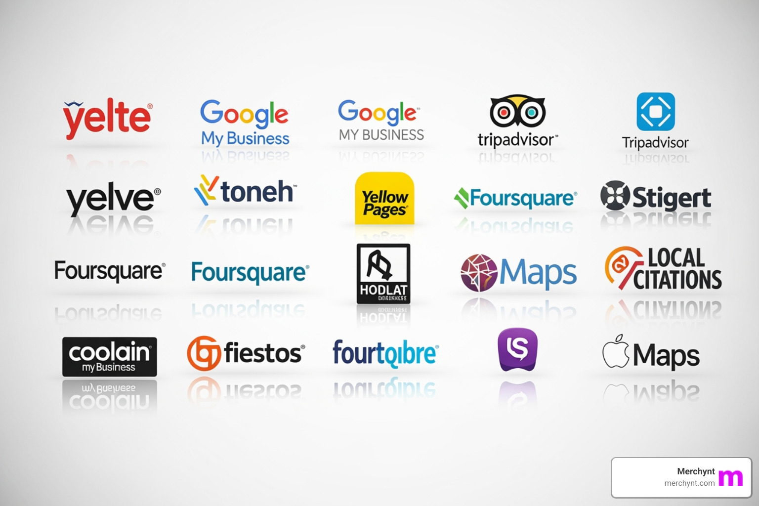 comparison of local citation service logos - local citation services comparison of local citation service logos - local citation services
