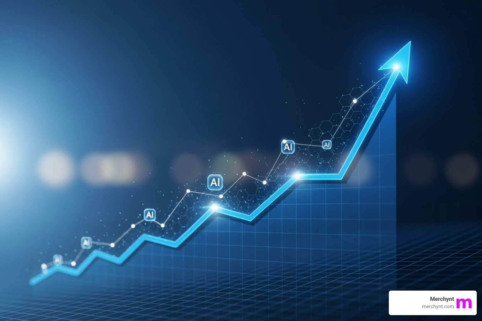 a graph showing ROI growth from AI search optimization efforts - ai search optimization platform