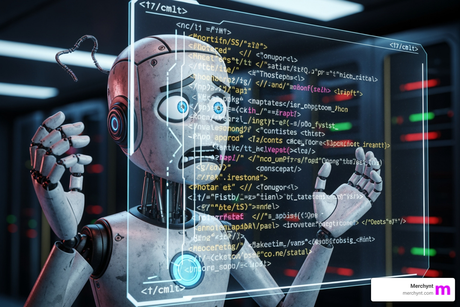 LLM looking confused at messy HTML code - llm-ready structured data generator LLM looking confused at messy HTML code - llm-ready structured data generator