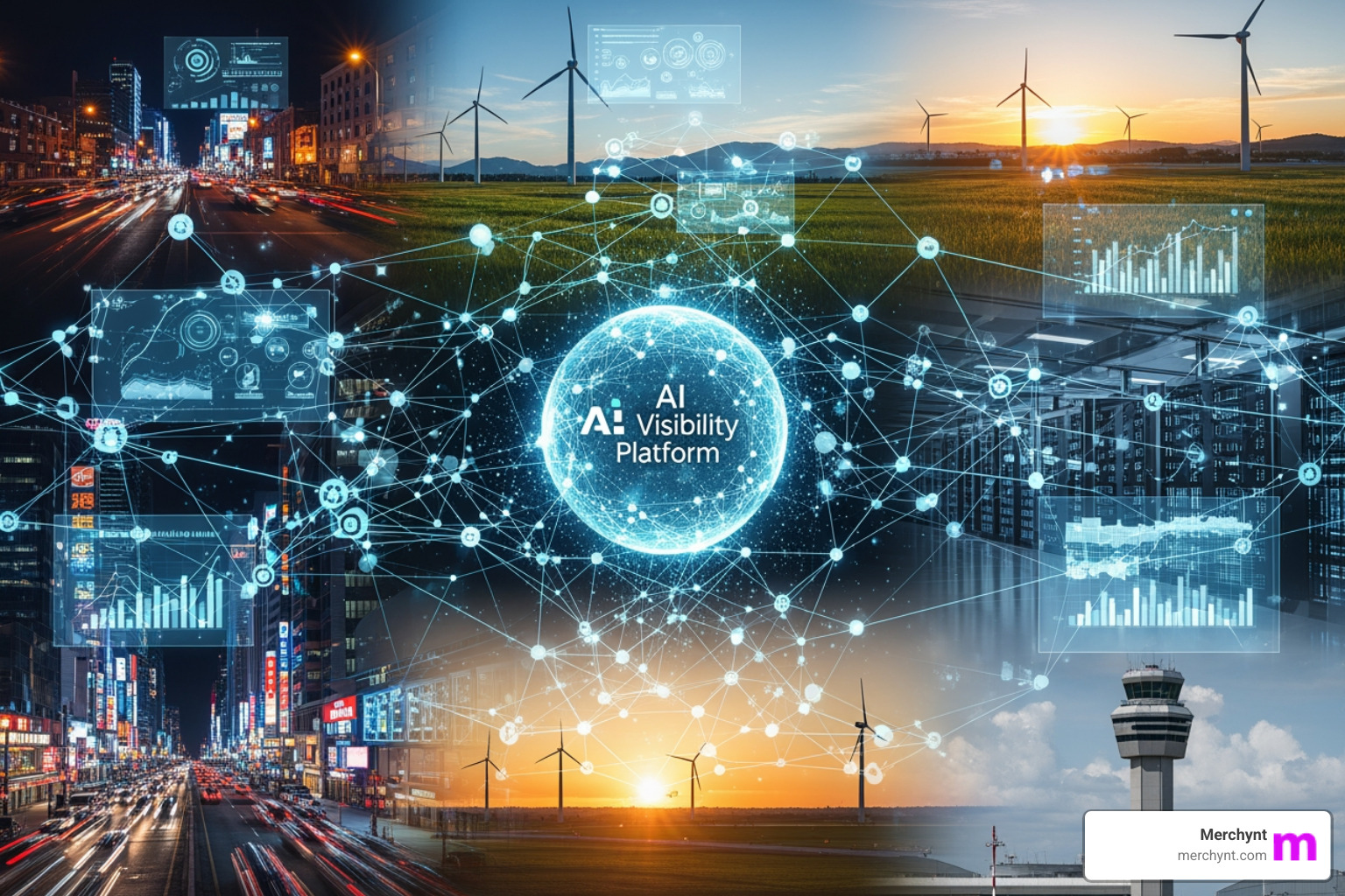 of a diagram showing how an LLM pulls conflicting data (wrong hours, different services) from a brand's website, GBP, and Yelp page - multi-location ai visibility platform