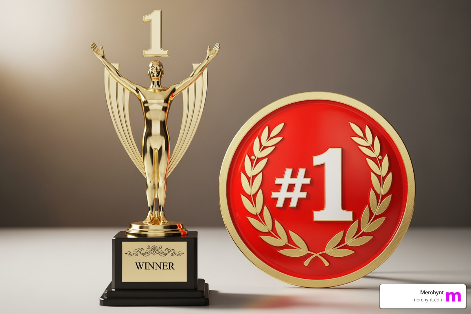 trophy or #1 badge - Local SEO management platform