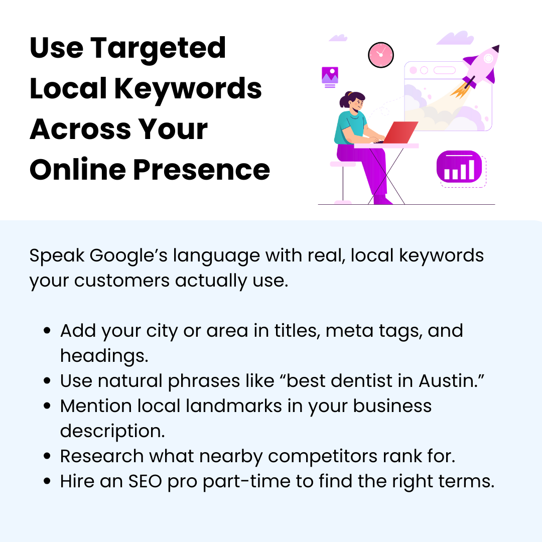 How To Rank Higher In Google Maps - Use Targeted Local Keywords