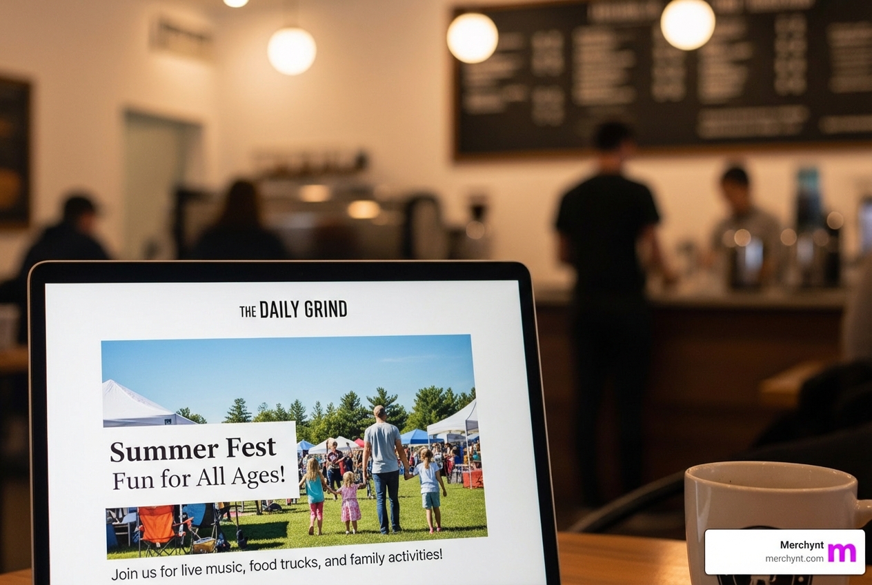 Local business's blog featuring an article on a community event - Advanced local SEO