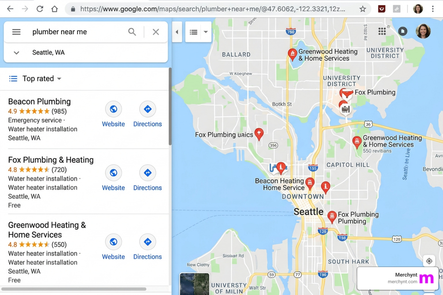 Google Local Pack results showing top-ranked businesses with high review counts - gmb review management Google Local Pack results showing top-ranked businesses with high review counts - gmb review management