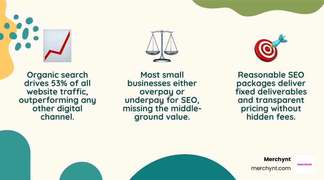 Cheap vs reasonable vs premium SEO packages comparison infographic infographic