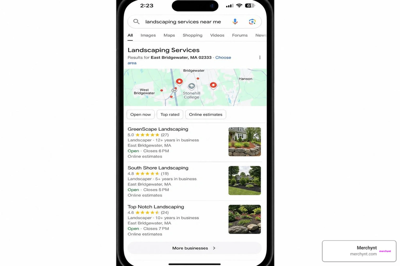Local business ranking #1 on Google Maps after local SEO audit and optimization