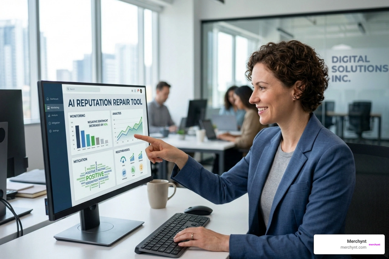 AI analyzing social media data for brand sentiment and trends - AI reputation repair tool AI analyzing social media data for brand sentiment and trends - AI reputation repair tool