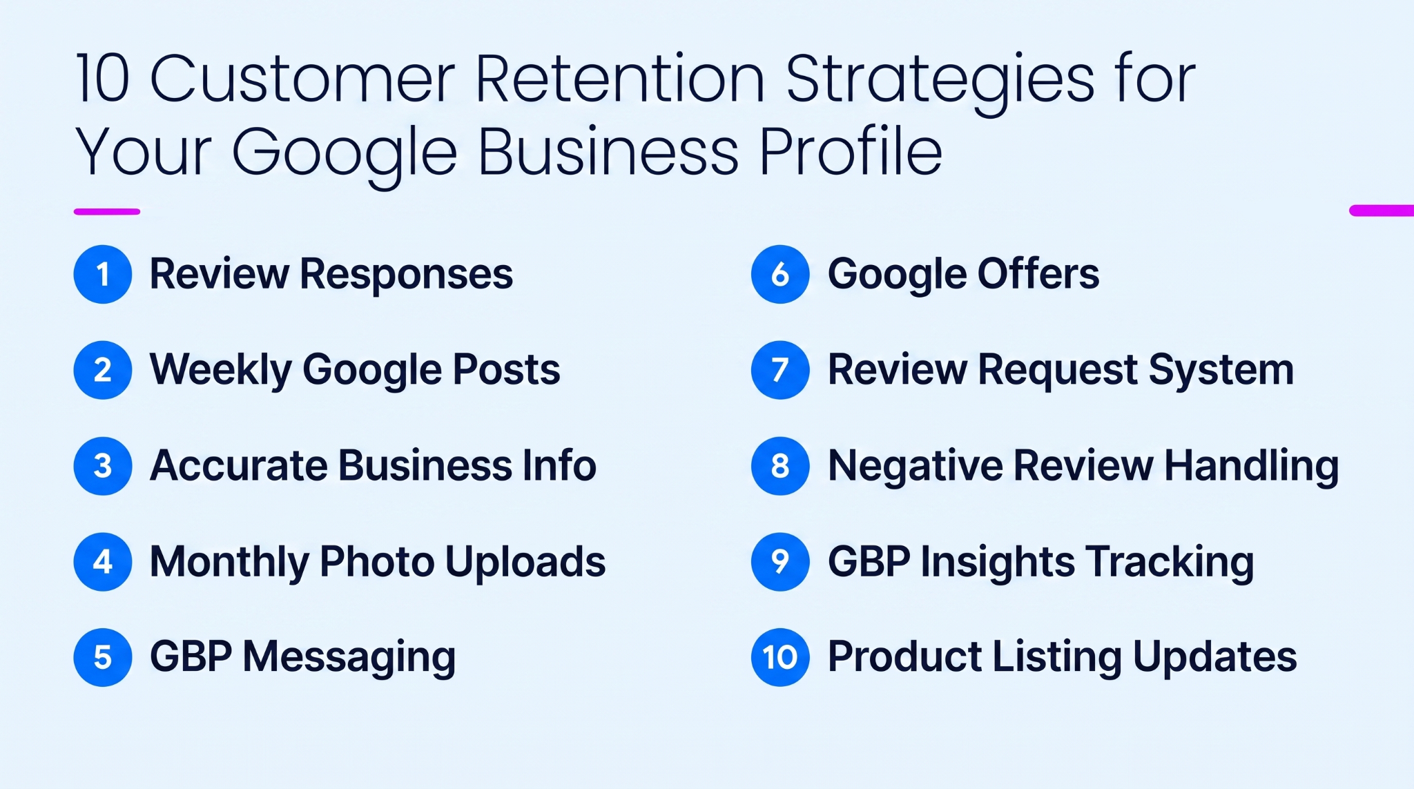 Customer Retention Strategies - 10 Strategies for GBP