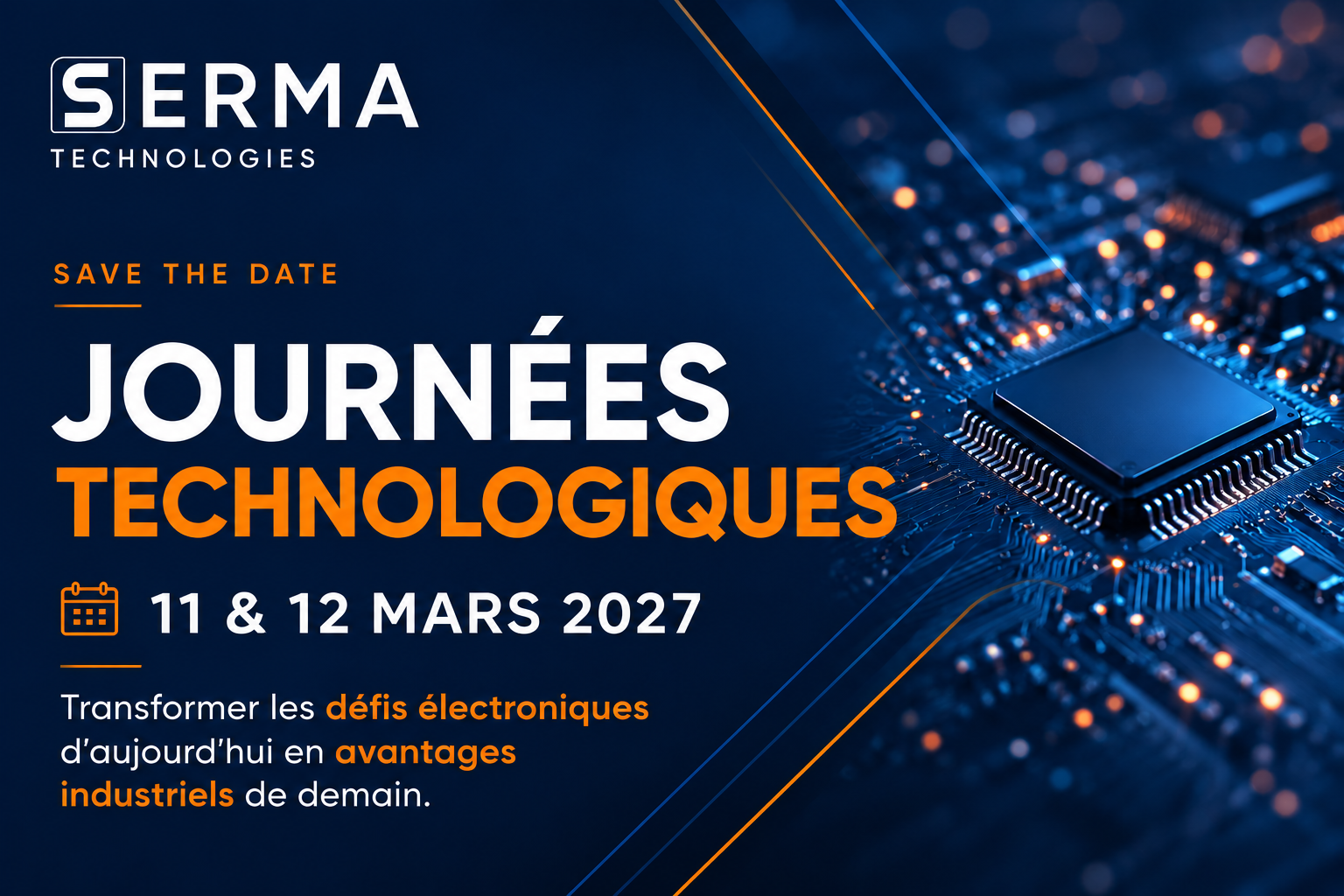 Journées Technologiques - SERMA Technologies -11 et 12 mars 2027
