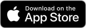 Apple logo with text prompting to download on the App Store on a black rounded rectangle button.