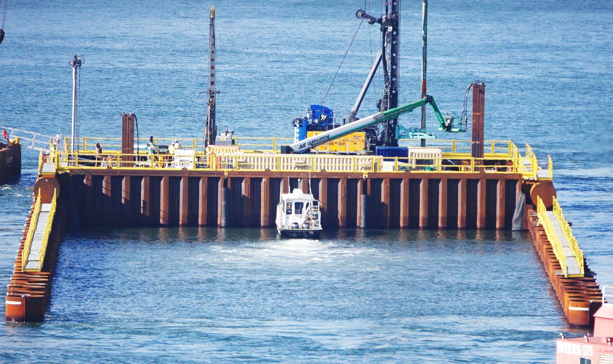 Steel pipe piles for Hudson River Tunnel project