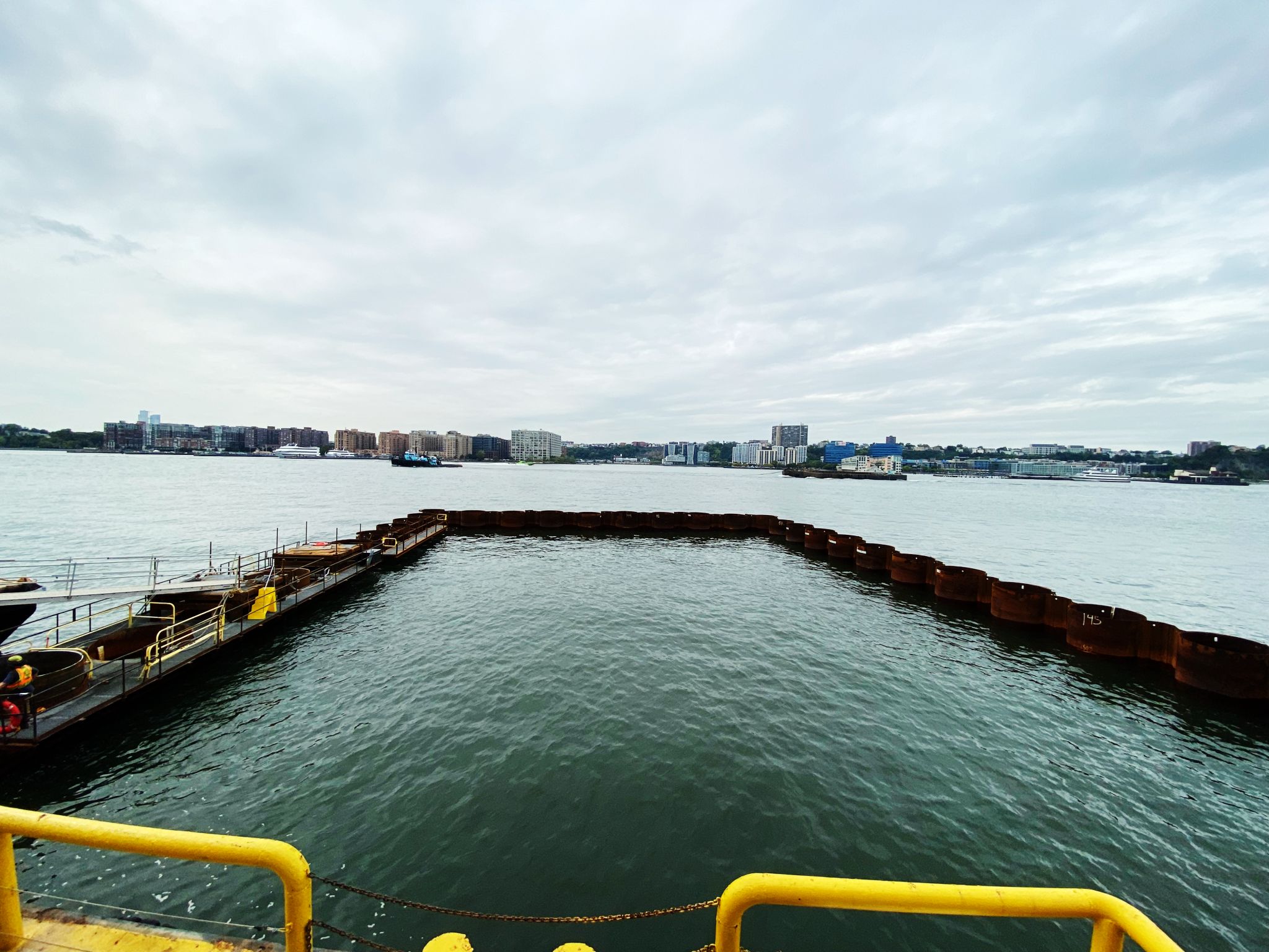 Hudson River Ground Stabilization Project construction