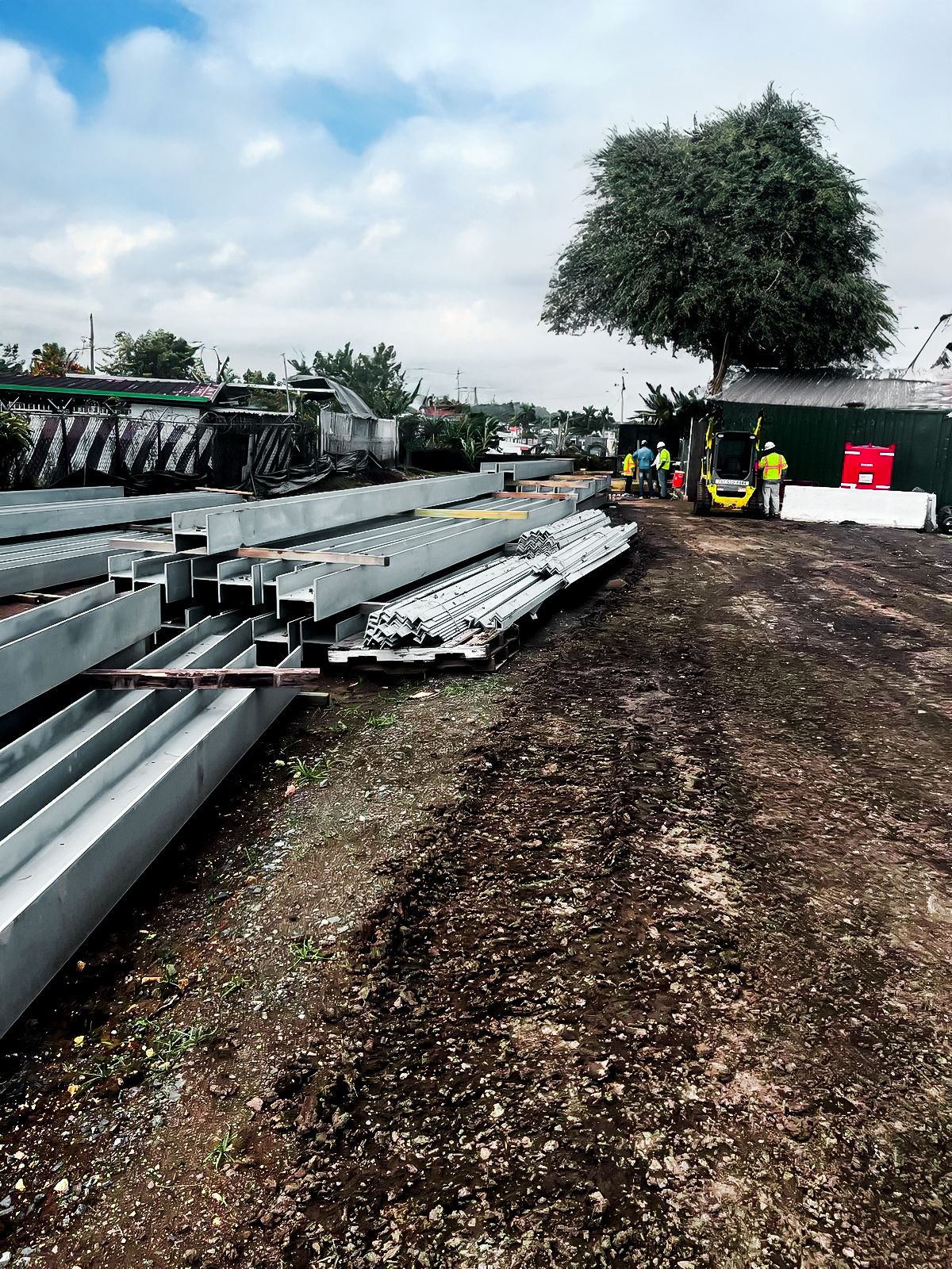 Galvanized steel materials for Puerto Rico noise barrier