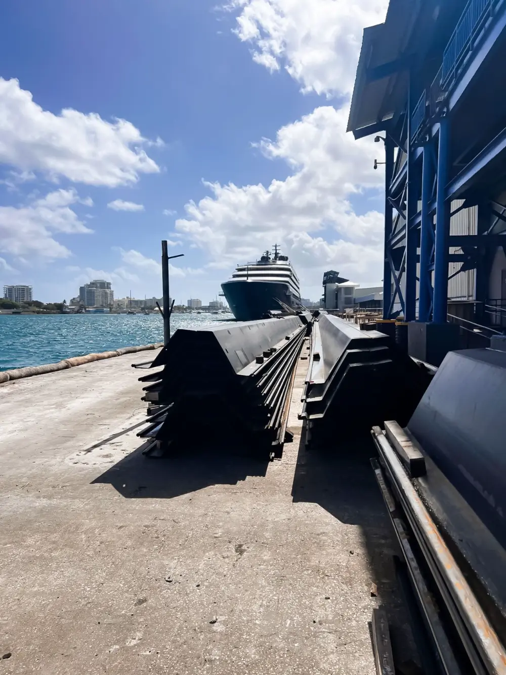 Panamerican Pier construction in San Juan Puerto Rico