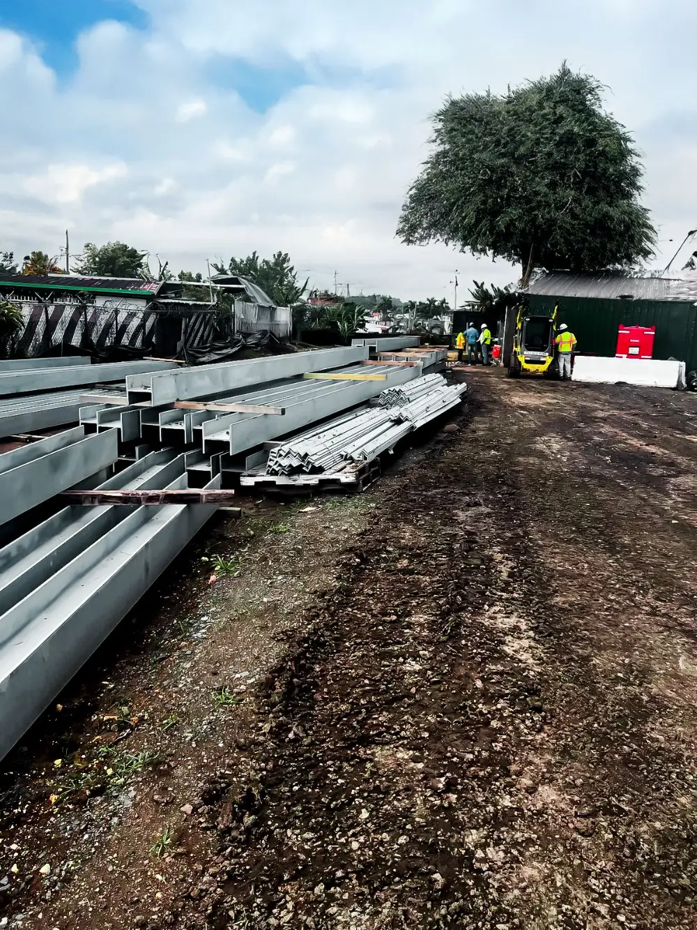 Galvanized steel materials for Puerto Rico noise barrier