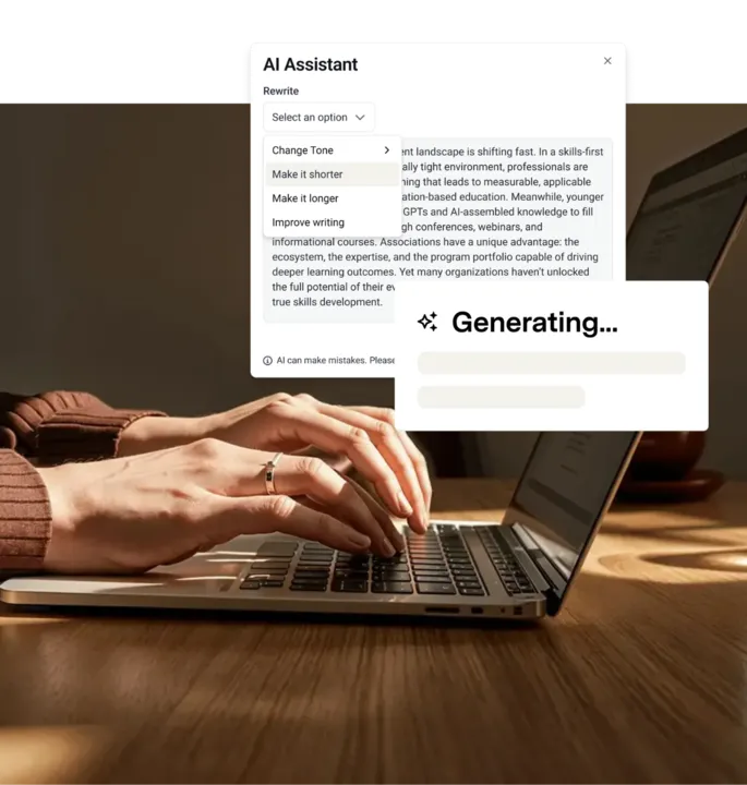 A woman with a positive facial expression looking to the left, seemingly thinking of her future.