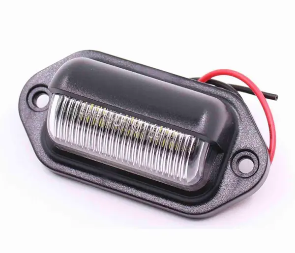 Rear license plate light bulb 6 led truck trailer car light bright white 12v/24v side light led 12/24v