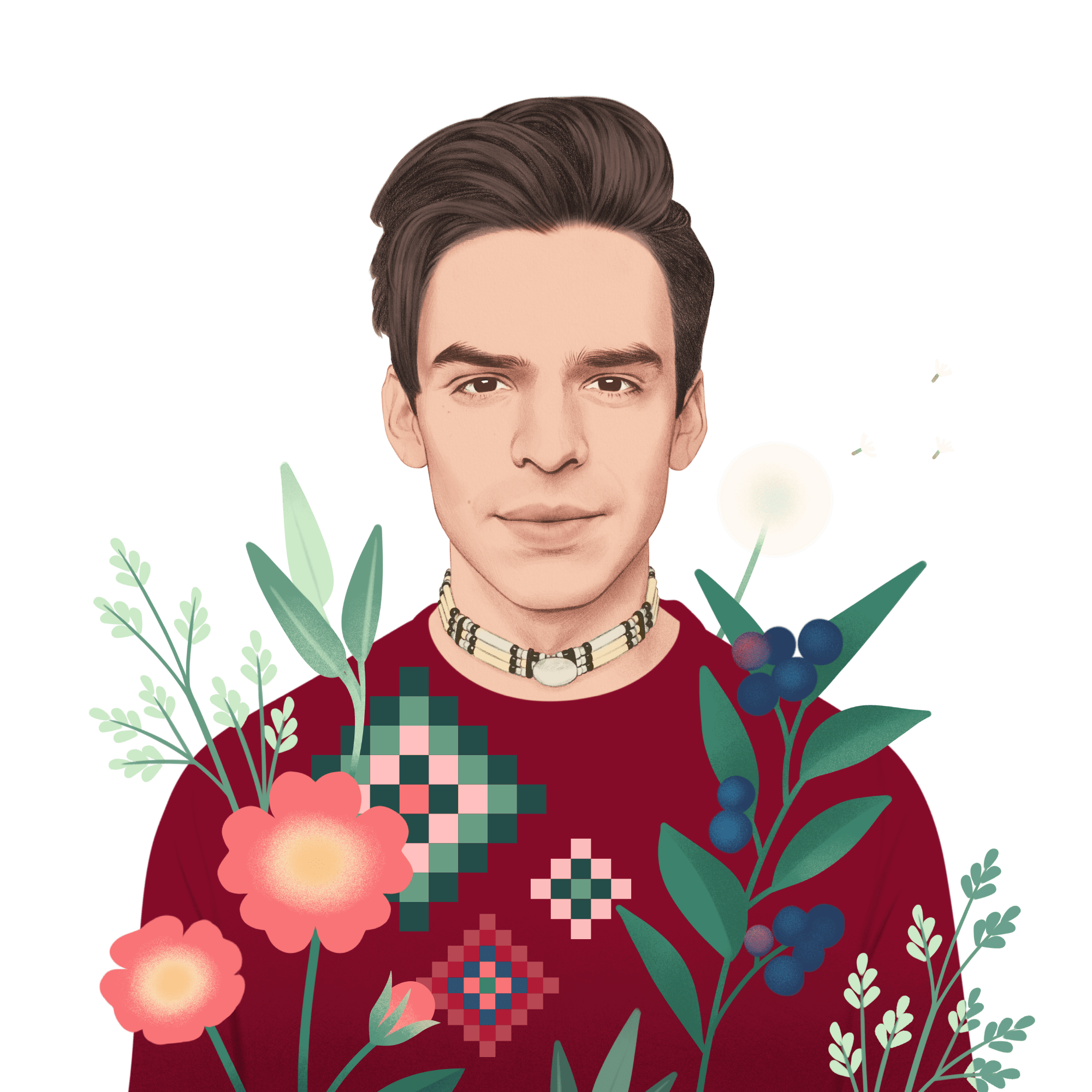 Illustration of Hunter Cardinal, an Edmonton Partner