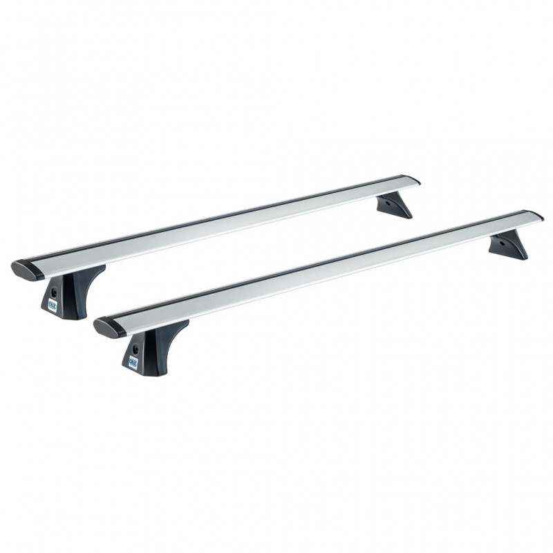 silberne aluminium dachträger, 2 stück