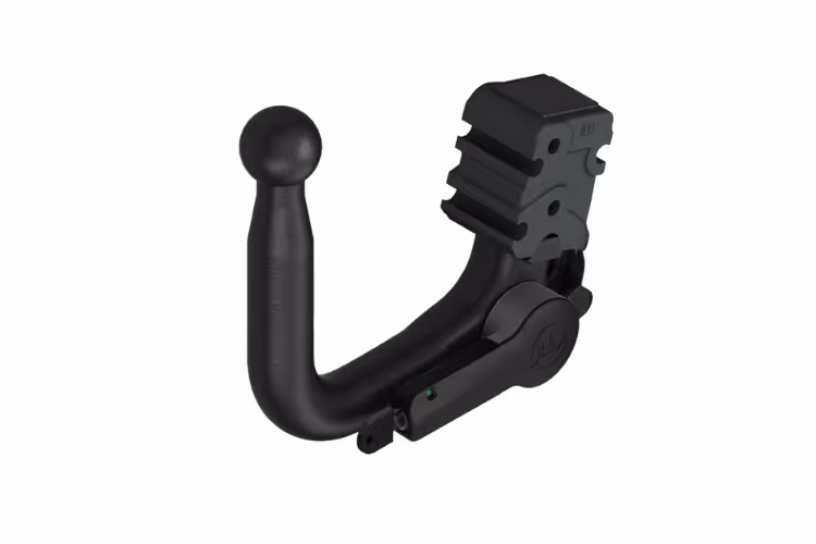 Anhängerkupplung auf weißem Hintergrund