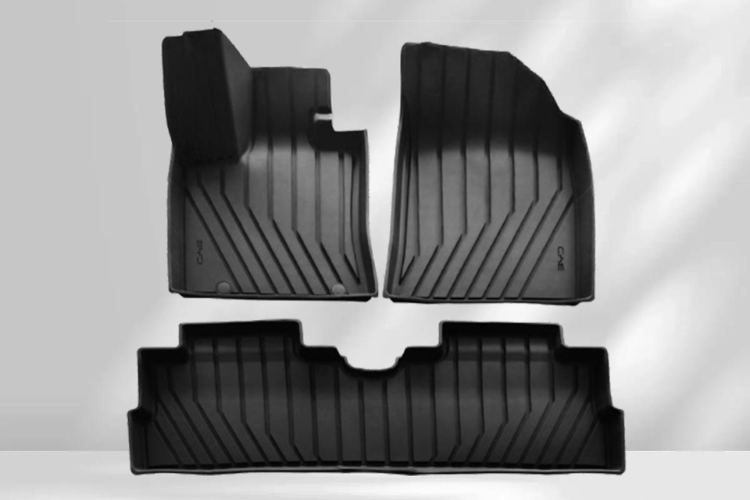 dolphin surf gummimattensatz 3 teilig in schwarz, 16819109-00