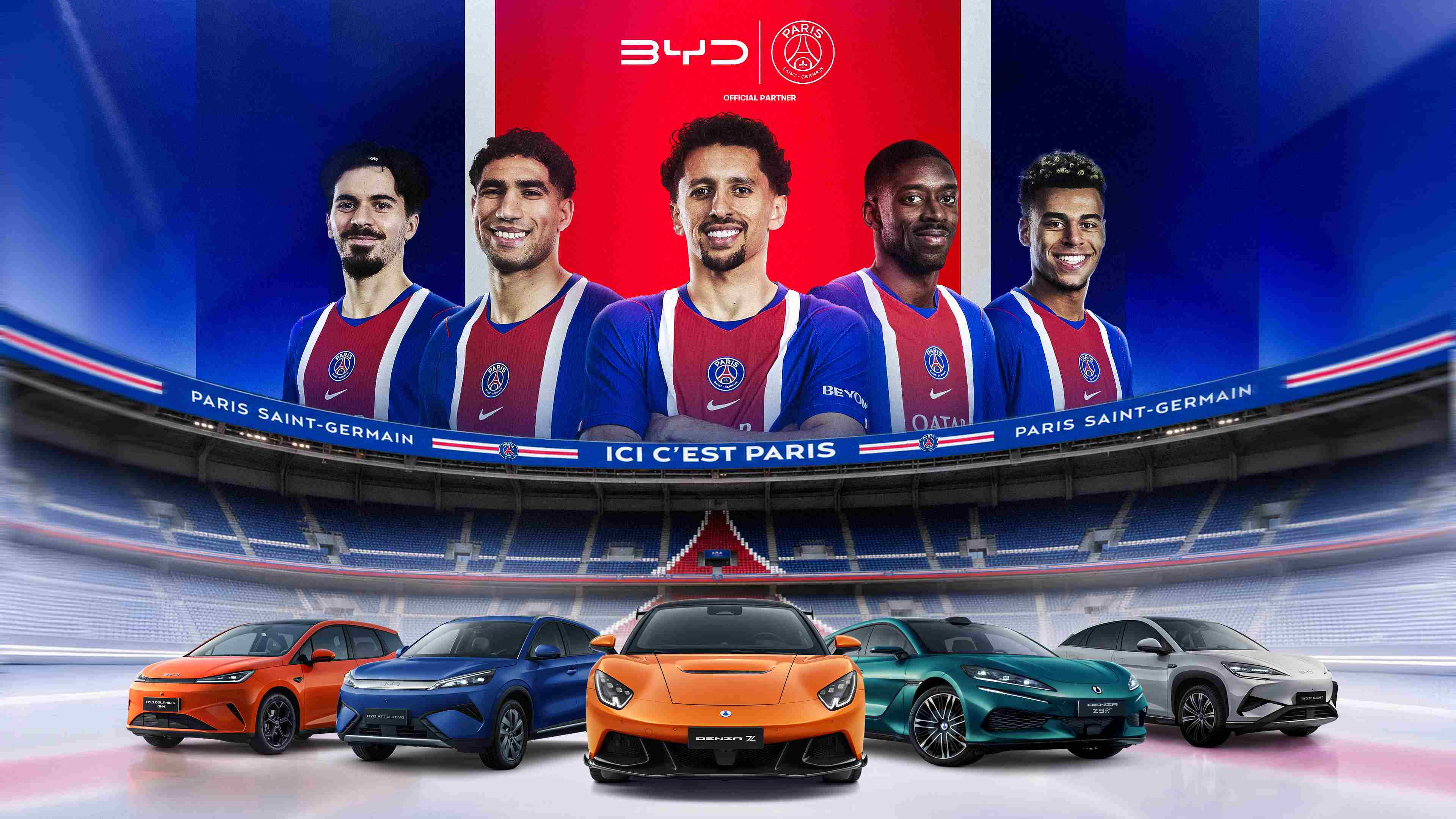 Paris Saint Germain und BYD