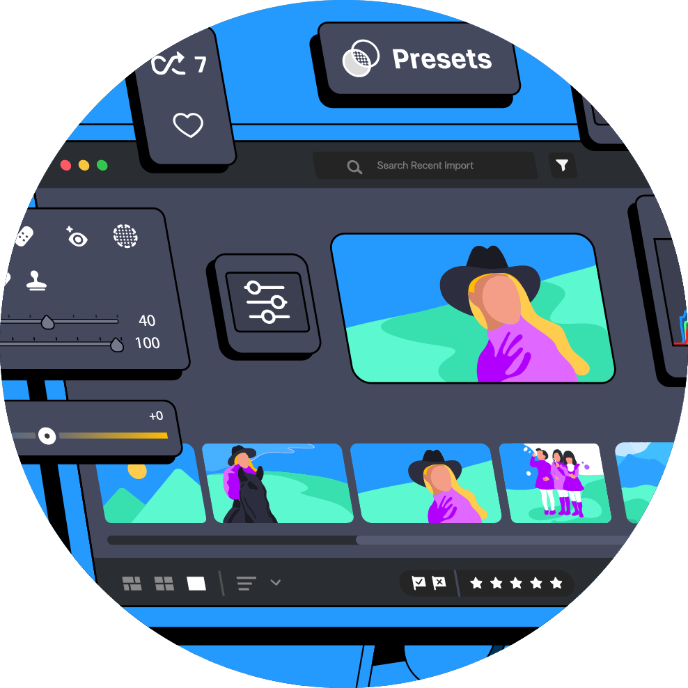 Vector style visual for Motion Design