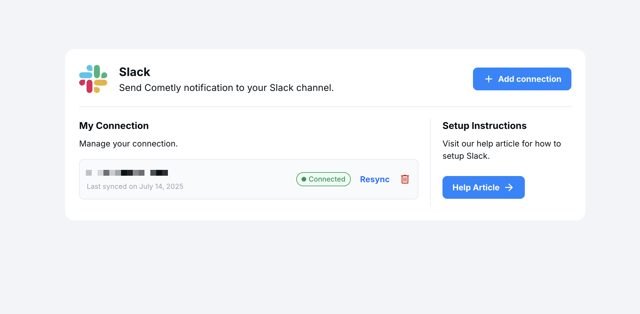 Cometly Slack Integration