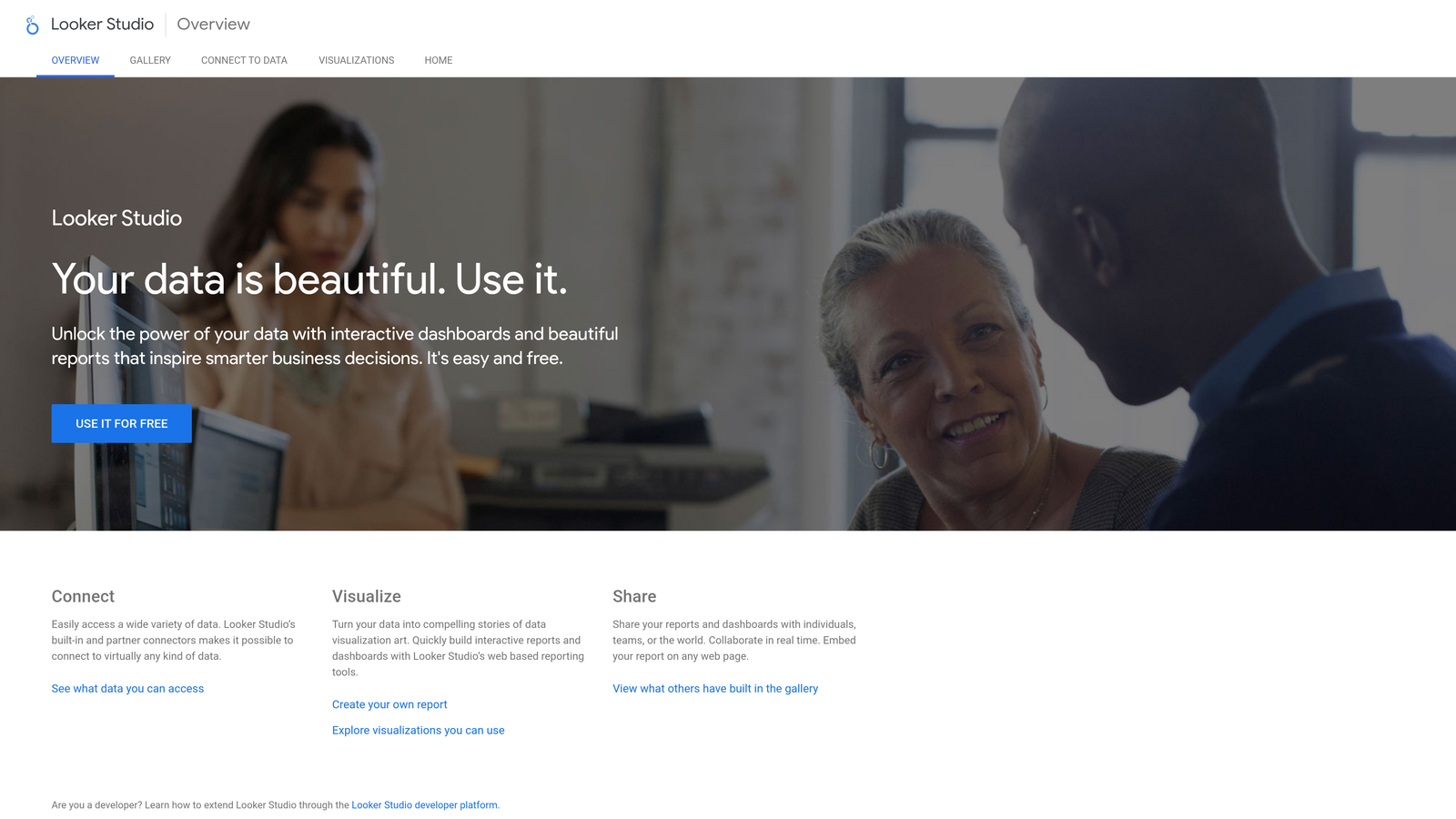 Google Data Studio screenshot