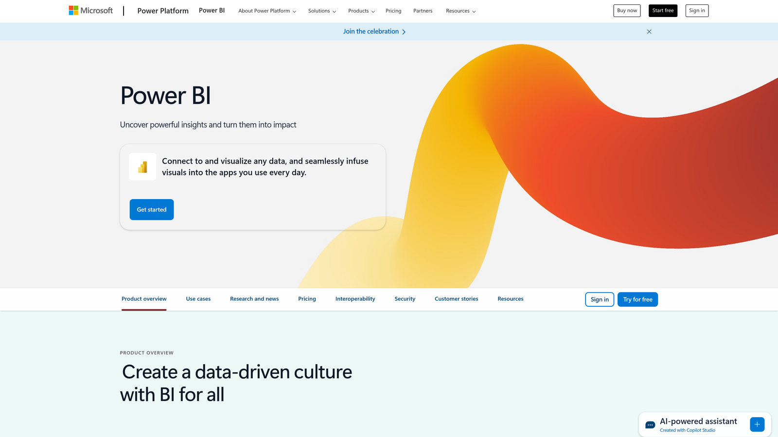 Microsoft Power BI screenshot