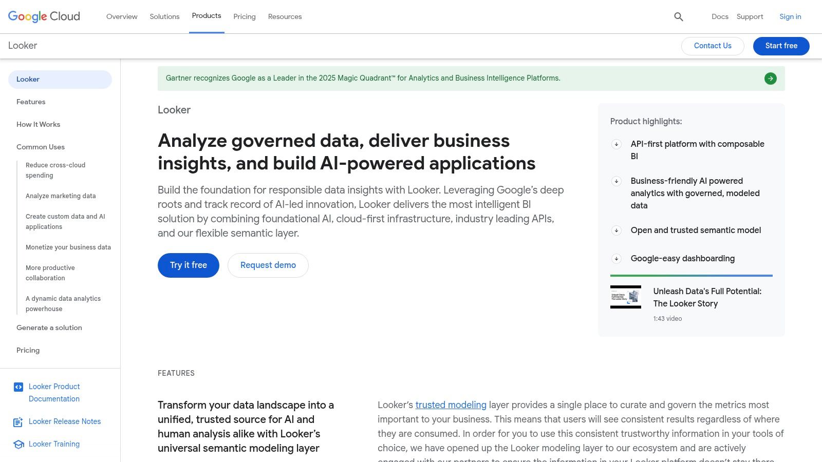 Google Cloud Looker