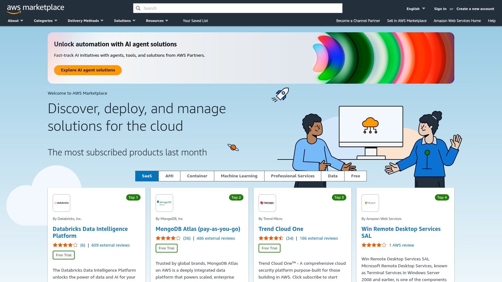 AWS Marketplace – Business Intelligence