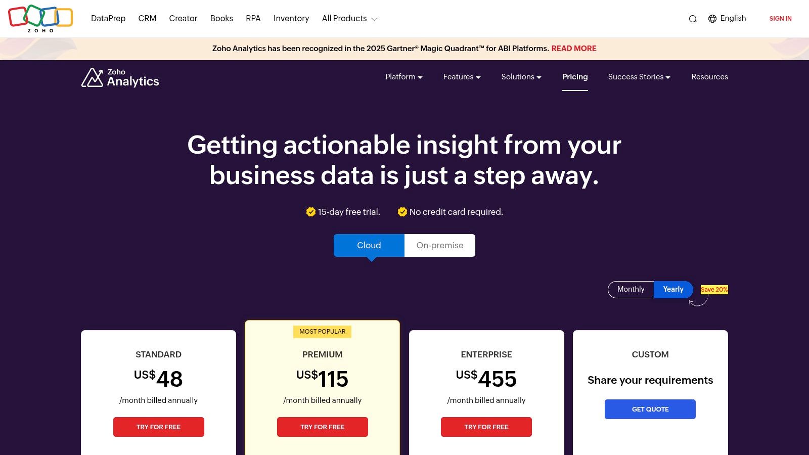 Zoho Analytics