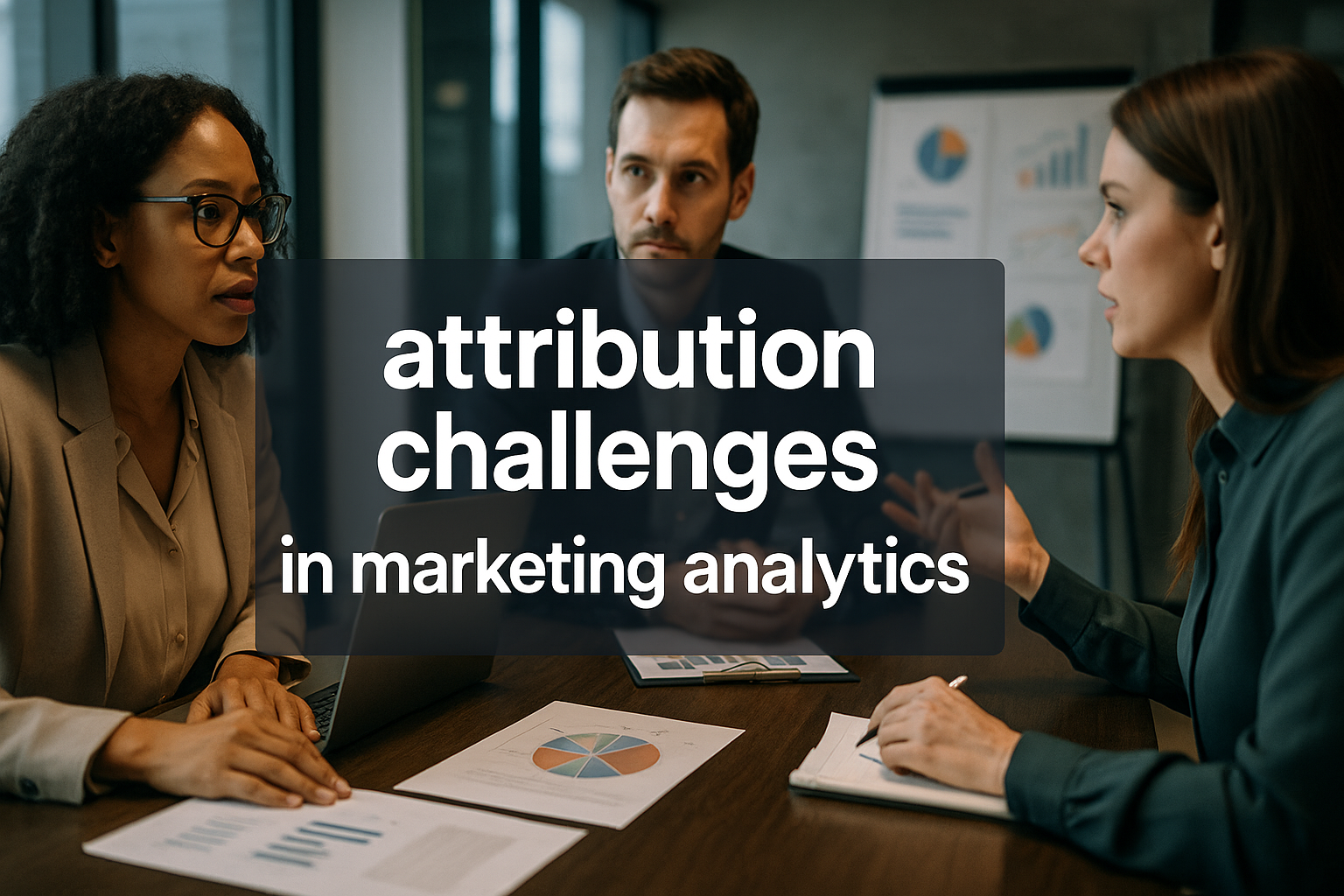 Diagram comparing different attribution models, including last-click, first-click, and multi-touch, with visual elements like arrows and flow lines to illustrate how each model attributes credit to marketing channels