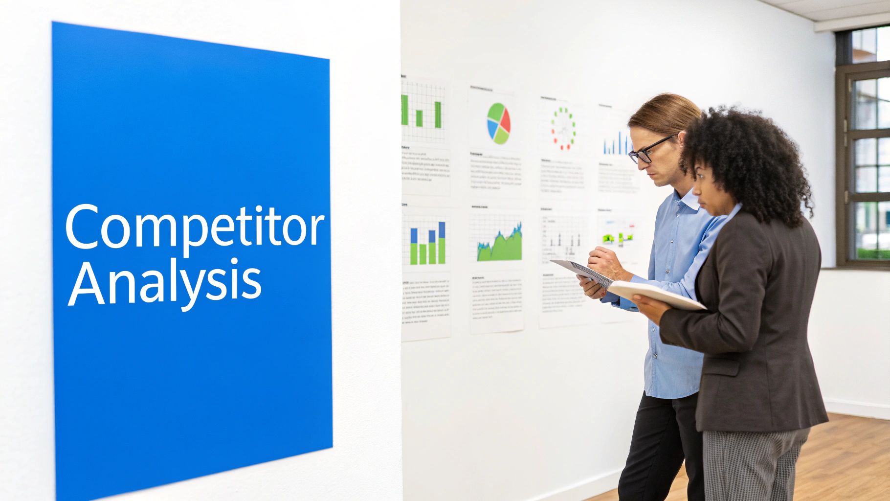 A person analyzing graphs and charts on a computer screen, signifying data-driven refinement.