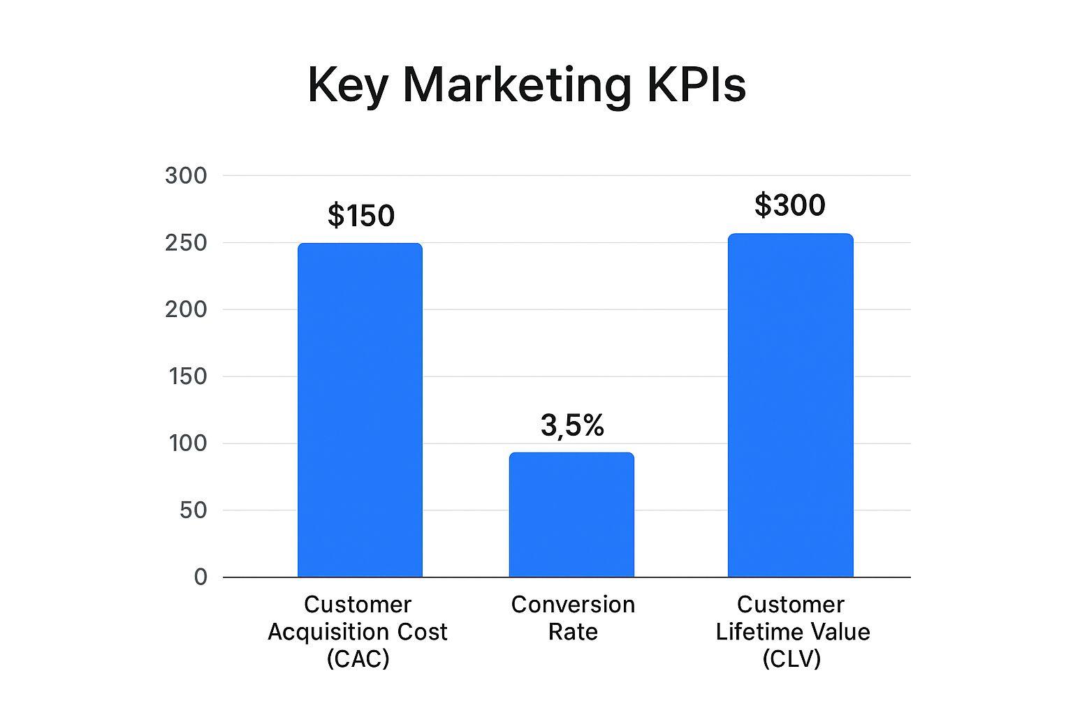 Infographic about digital marketing report