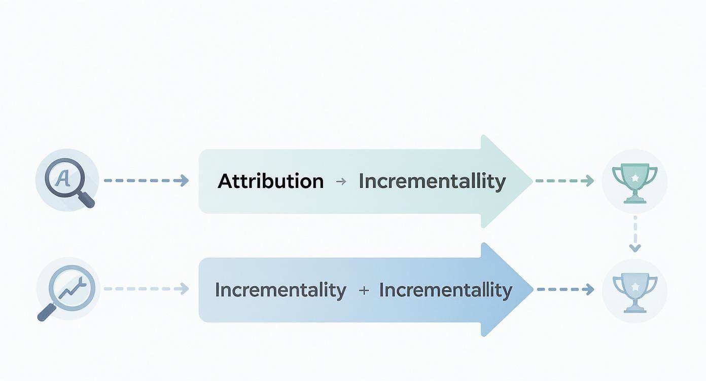 Infographic about what is incrementality in marketing