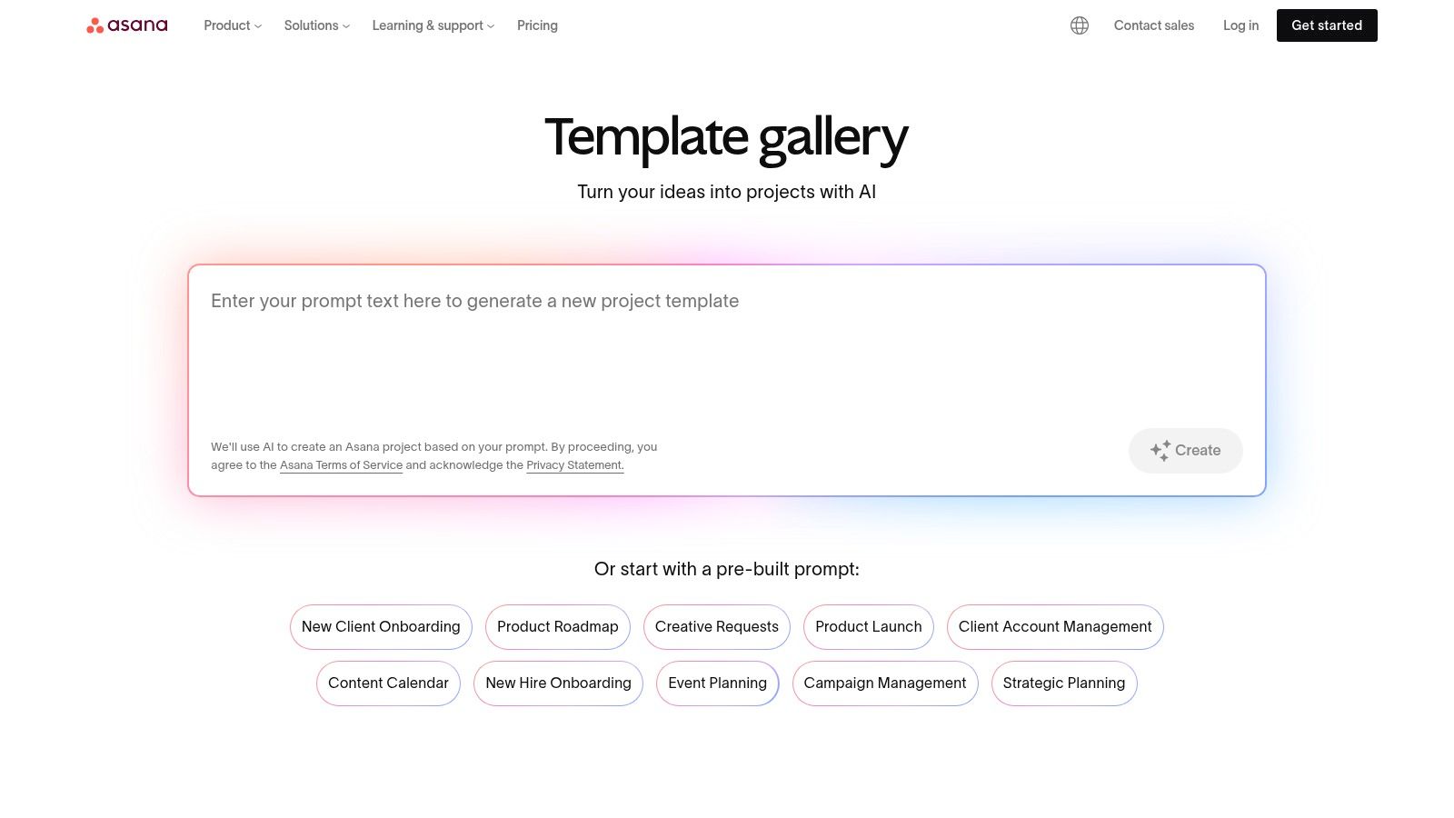 Asana Templates