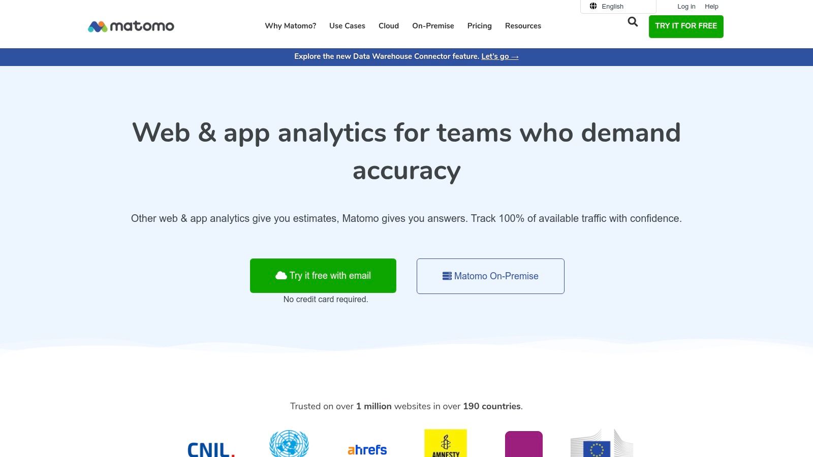 Matomo (Cloud and On‑Premise)