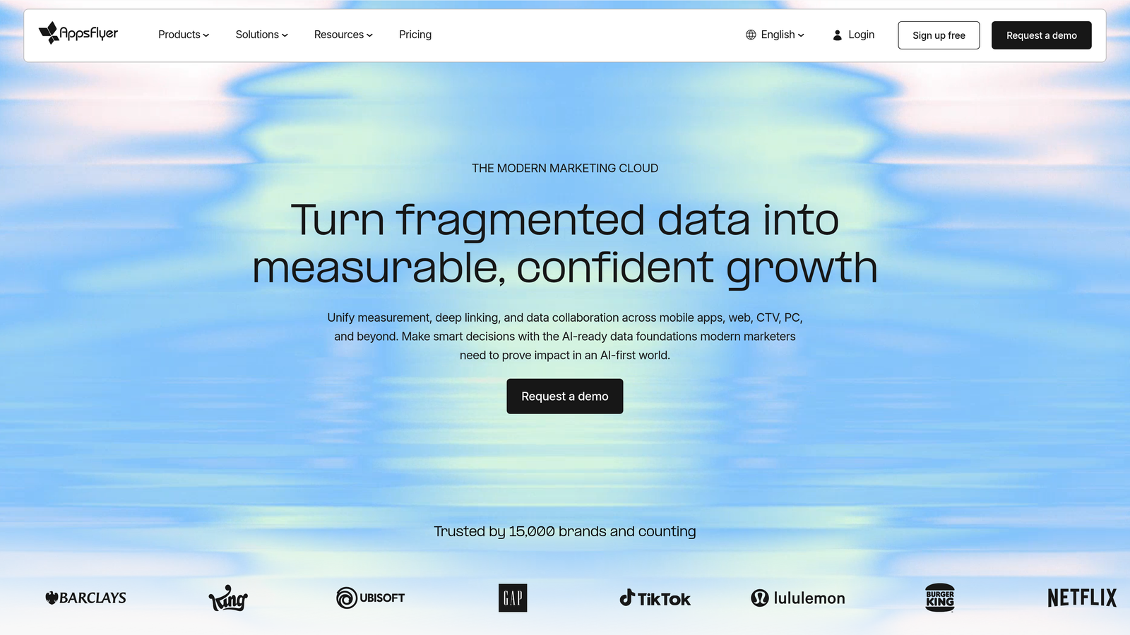 Screenshot of AppsFlyer website