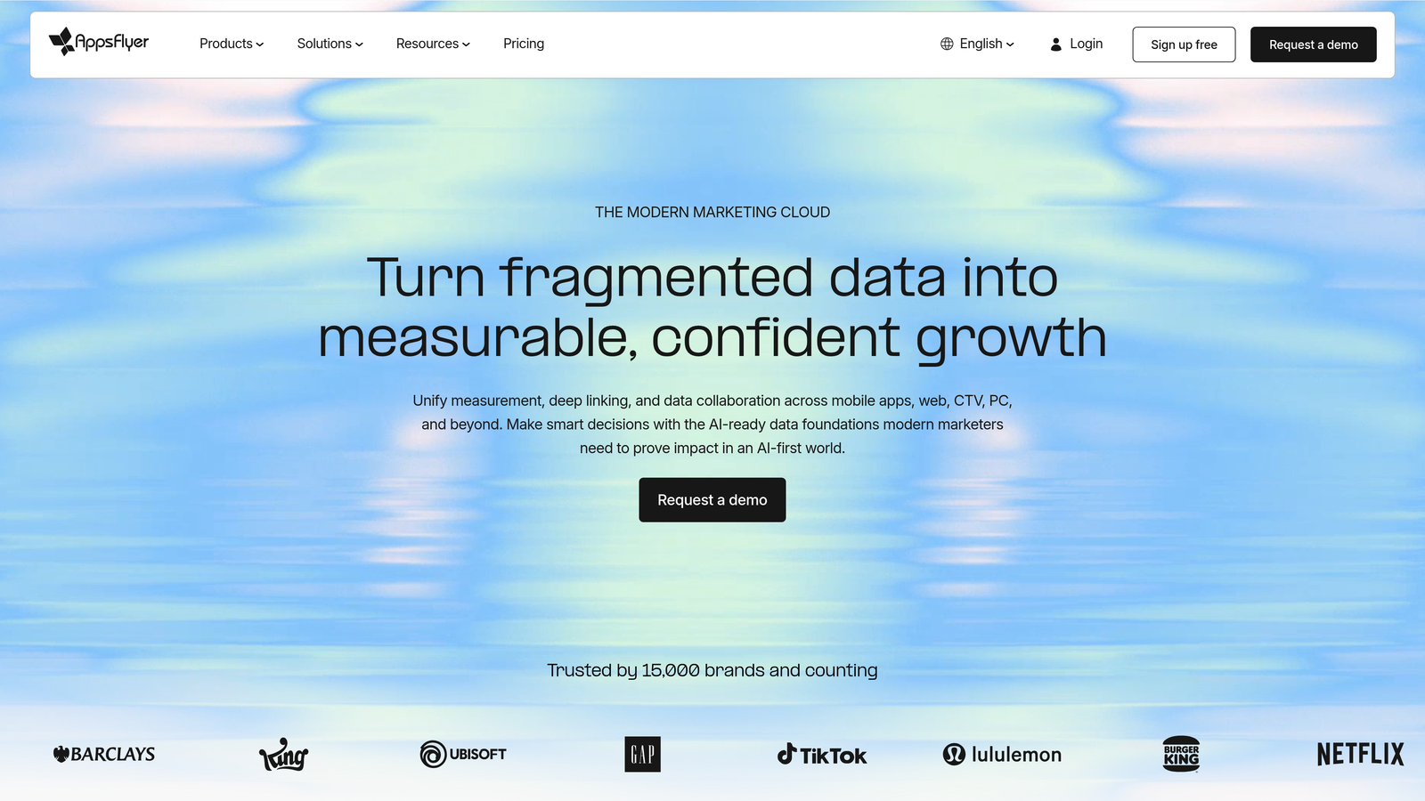 Screenshot of AppsFlyer website